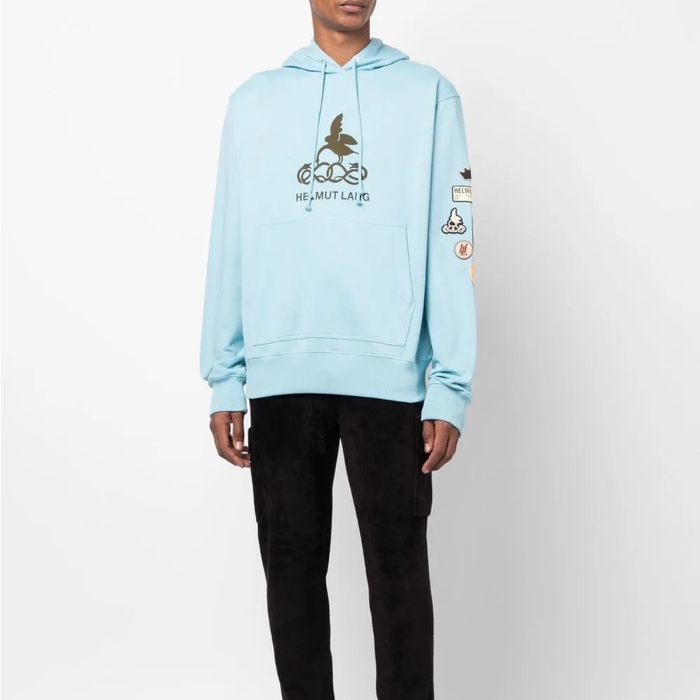 HELMUT LANG SOCIETAS HOODIE- TOPAZ - Picture 2 of 16